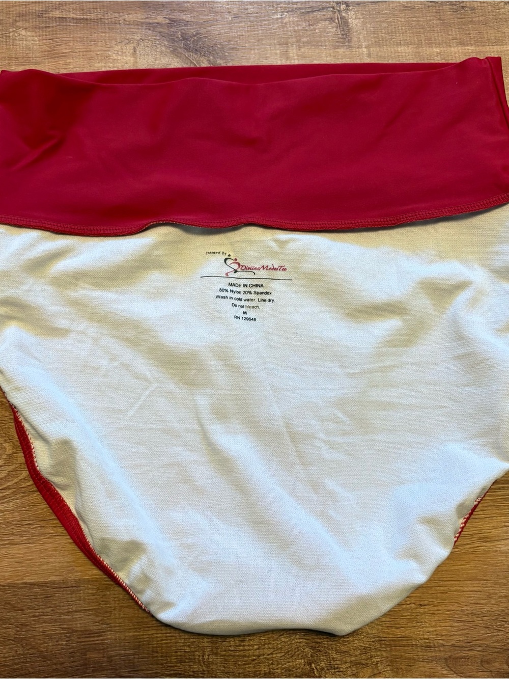 DM Fashion Women’s Red Ruffle Halter Tankini & Bottoms Size Medium - Like New - Picture 12 of 12